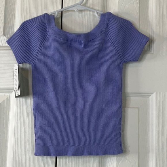 ART CLASS - Girls' Off the Shoulder Short Sleeve Pullover Sweater Various Sizes - Picture 8 of 12